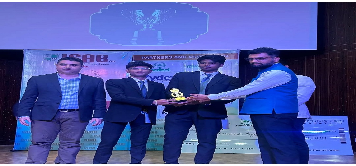 Aditya Gawate & Samrat Pardeshi Secured second rank in the AVIRBHAVA competition held in Greater Noida by ISAB(National Food and Agri business conclave)